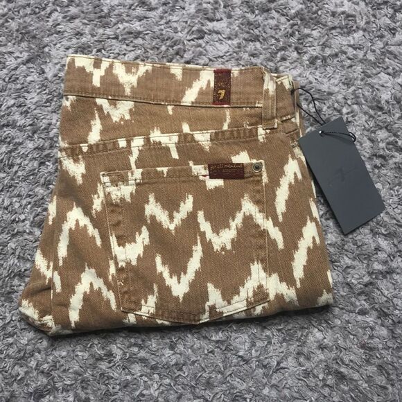 NWT 7 for all mankind the skinny crop printed jean - Picture 2 of 5